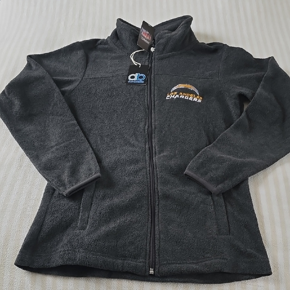 Los Angeles Chargers Dunbrooke Women's Hayden Polar Fleece Zip UP Jacket Size:S